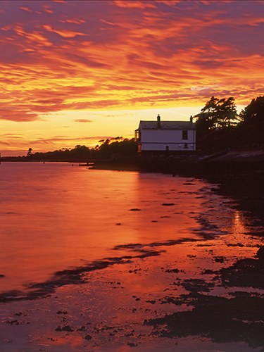 Coast : Lepe Watch House at Sunset 